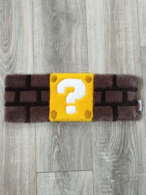 tapis de clavier bloc mario tufting