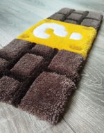 zoom tapis de clavier bloc mario tufting