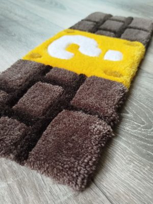 zoom tapis de clavier bloc mario tufting