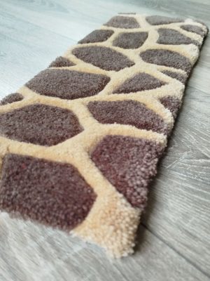 zoom tapis de clavier girafe tufting