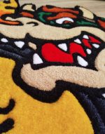 zoom tapis tufté Bowser