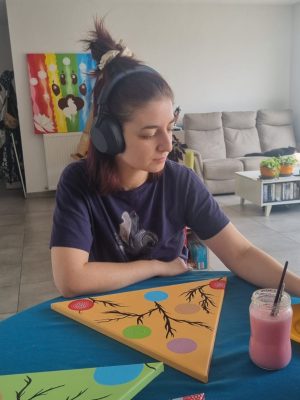 L'artiste peintre Julie Gosse