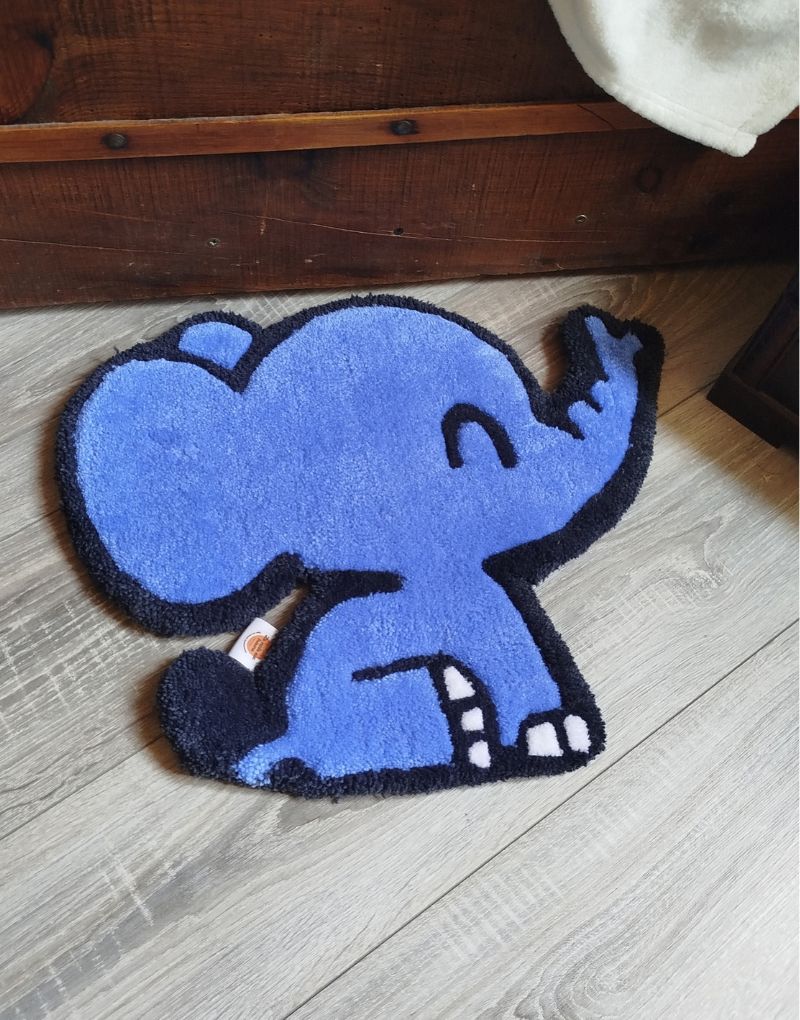éléphant éléphant en tufting